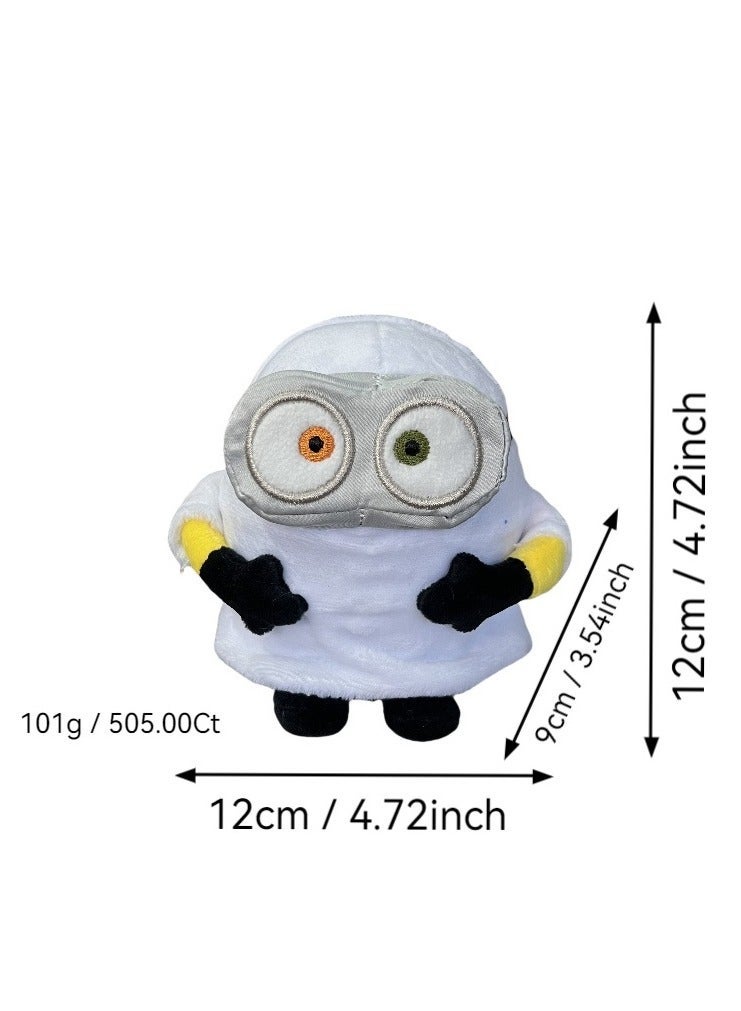 Glow-in-the-dark Minions Magnetic Can Stand Shoulders Big-eyed Cute Plush Toys Cartoon Anime Dolls（height 12 CM） - Image 4