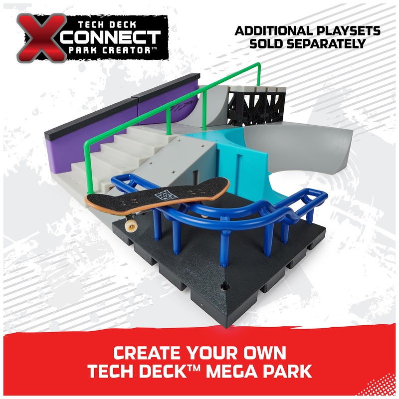 Tech Deck, Nyjah Skatepark X-Connect Park Creator, Massive Customizable Skatepark Ramp Set with Exclusive Fingerboard, Kids Toy for Ages 6 and up - Image 5