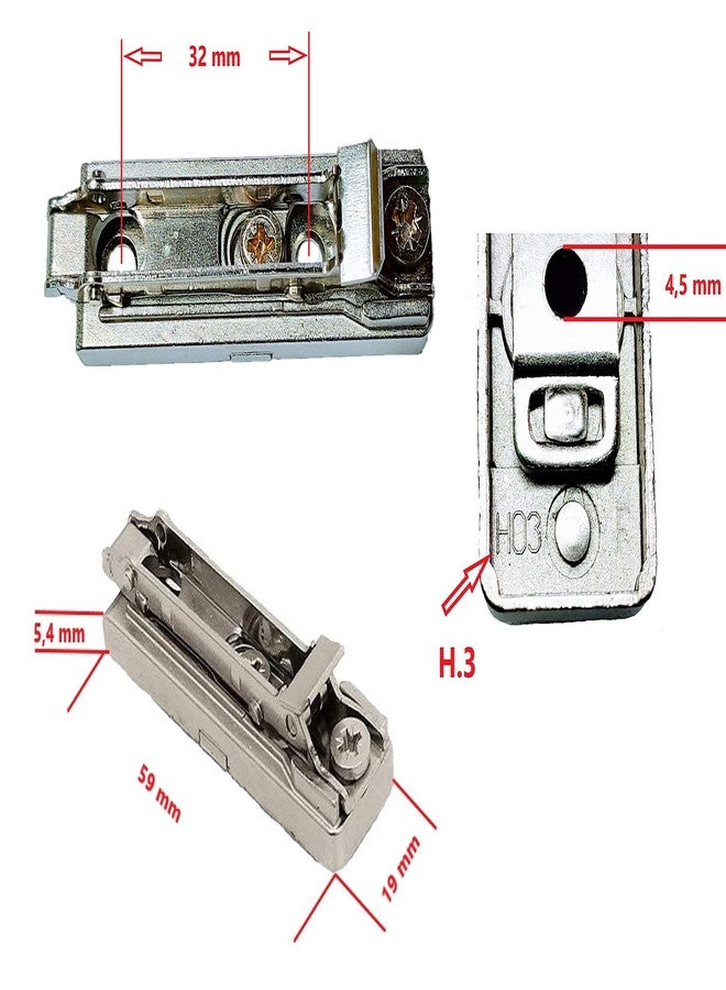 Salice 3mm Inline Mounting Plate - Image 4