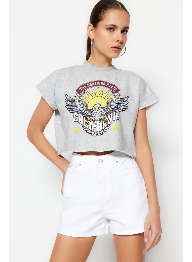 trendyol White Denim Shorts TWOSS23SR00155 - Image 2