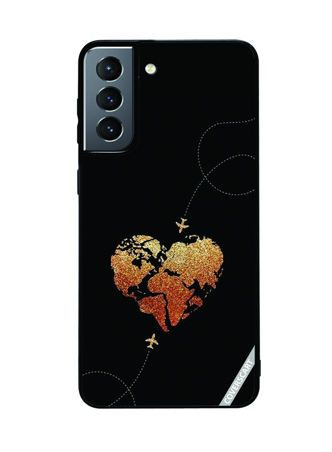 Protective Case Cover For Samsung Galaxy S21 Plus 5G Travel Design Black