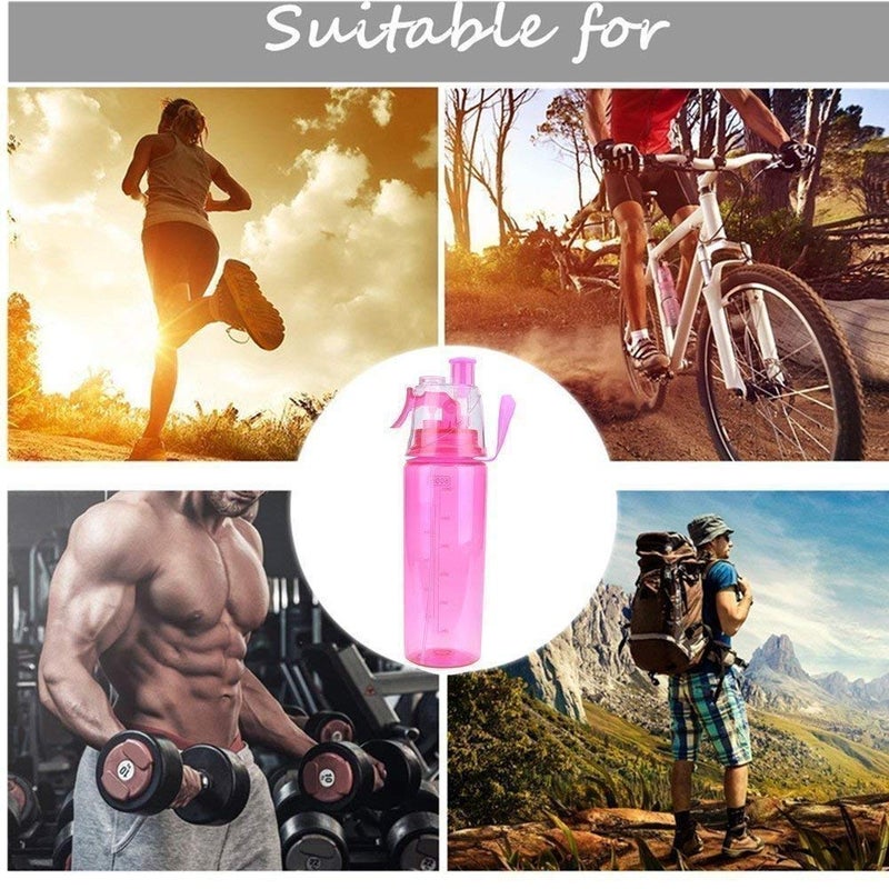 UNDER U_Store Sprayer Water Bottle | Sports Water Bottle Straw Outdoor Bicycle Cycling Gym | Outdoor Sports | Summer Spray Bottles (Multicolor), 1 liter - Image 5