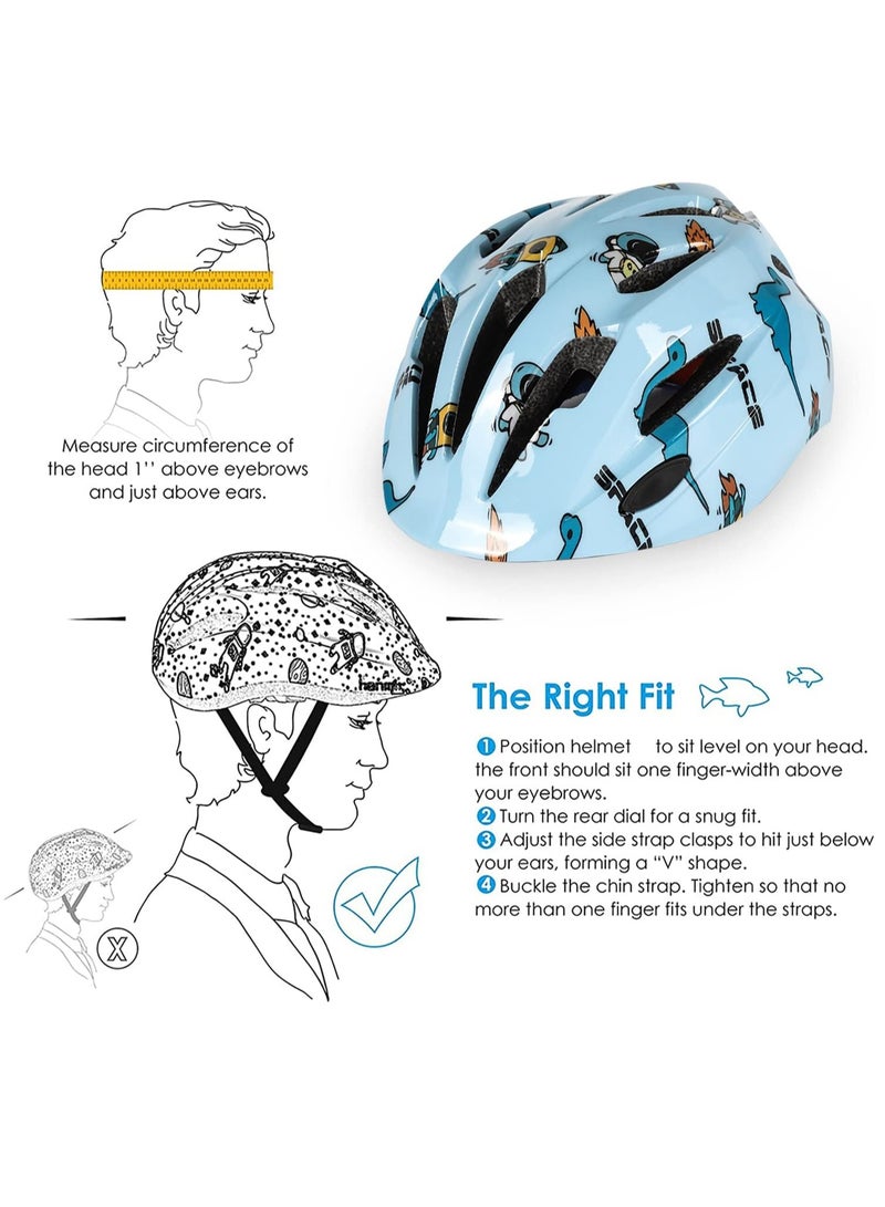 Kids Bike Helmet, Toddler Helmet Adjustable Uni, Toddler Bike Helmet Aged 3-8 Years Old, For Skating, Bike, Scooters and more - Image 2