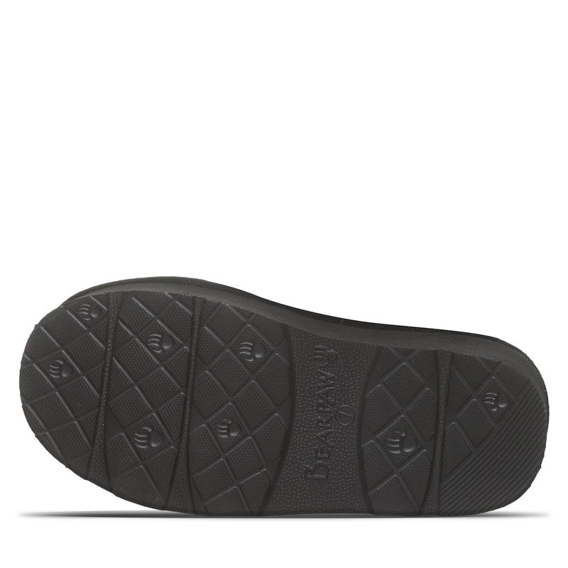 BEARPAW Women's Retro Loki Black/Black Size 9 | Soft Lightweight Indoor & Outdoor Slippers | Comfortable Footwear for Women - Image 4