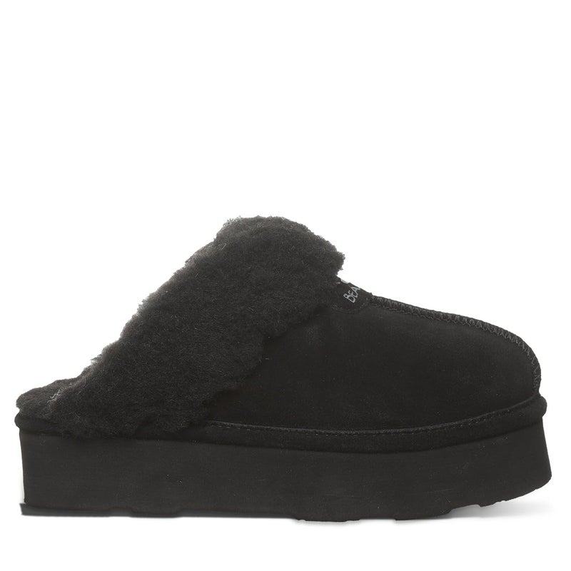 BEARPAW Women's Retro Loki Black/Black Size 9 | Soft Lightweight Indoor & Outdoor Slippers | Comfortable Footwear for Women - Image 1
