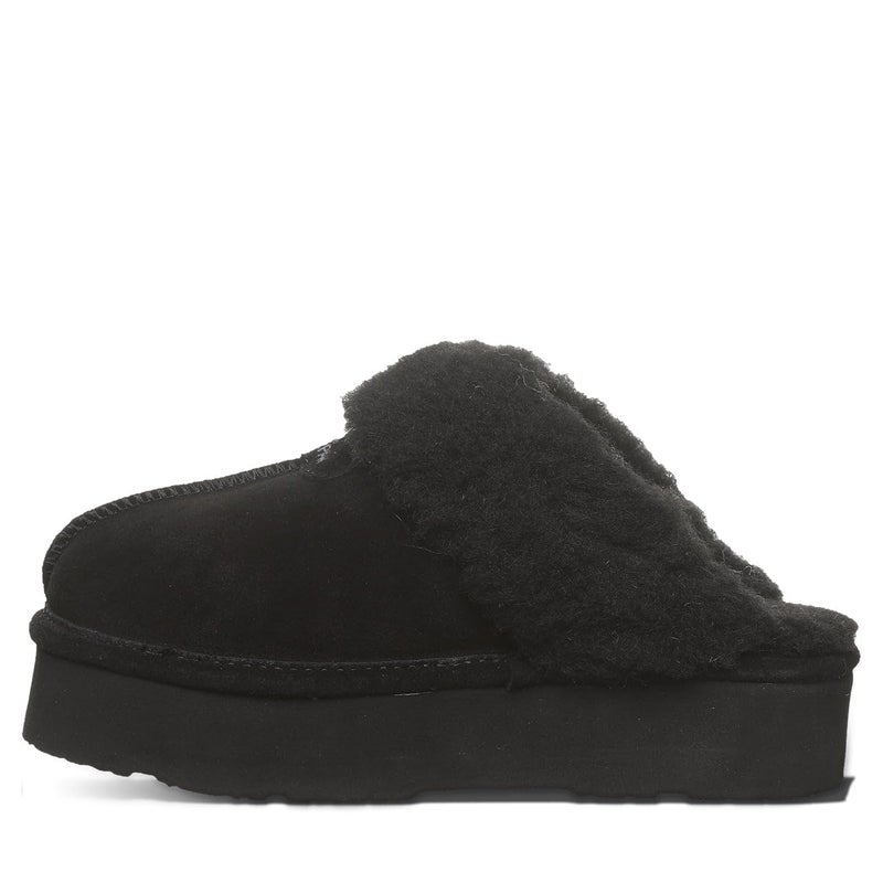 BEARPAW Women's Retro Loki Black/Black Size 9 | Soft Lightweight Indoor & Outdoor Slippers | Comfortable Footwear for Women - Image 3