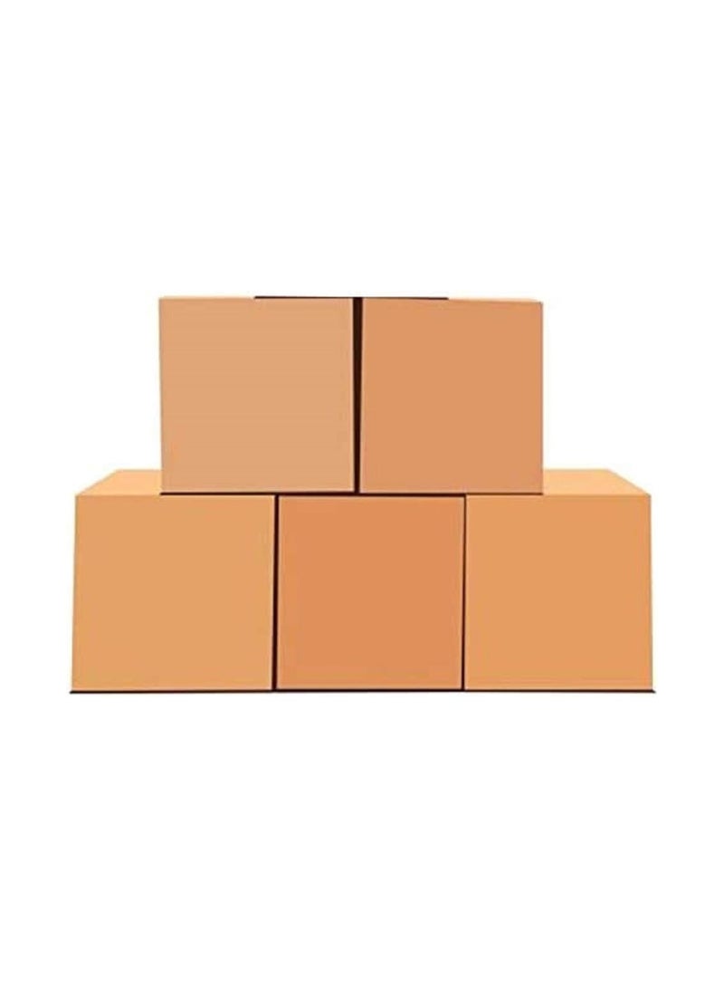 أمسوا مجموعة صناديق نقل شديدة التحمل من AMSUA، 5 قطع | حجم كبير جدًا 90×47×31 سم | كرتون مموج مزدوج الجدار بخمس طبقات | سعة 40 كجم | لنقل الأثاث والتخزين والشحن | كرتون كرافت بني صديق للبيئة مع شريط لاصق شفاف مجاني - Image 4
