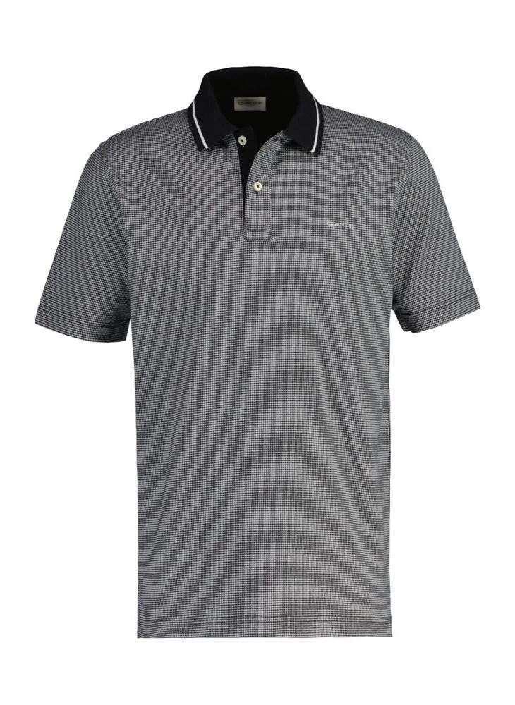 غانت Micro Houndstooth Polo