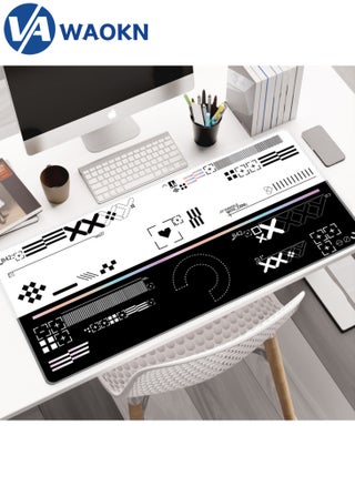 Large Gaming Mouse Pad XL Anti-Skid Mousepad Large Keyboard Mouse Pad Desk Mat with Stitched Edges Super Creative MousePad