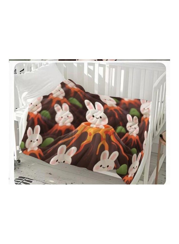 عام بطانية رقيقة من الفانيلا (دافئة ومريحة، ومناسبة للنوم واستخدام الألعاب وإزالة الغبار ومقاومة للرمل) 150 سم * 200 سم - 767 - Image 1