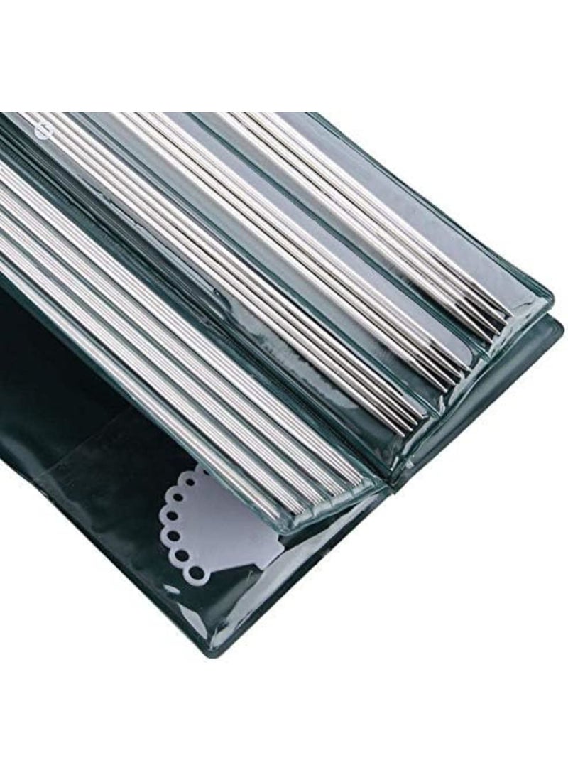 Luckam Double Pointed Knitting Needles, 11 Sizes Stainless Steel Metal Knitting Needles Set, Beginners Straight Knitting Needles Double Pointed Knitting Needle Sets 9.8inche - Image 3