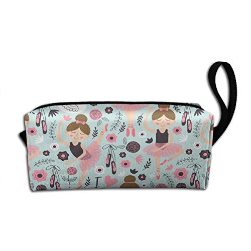 YISHOW Adorable Ballet dancer Makeup Bag Adorable Travel Cosmetic Toiletry Organizer Case for Women - Image 1
