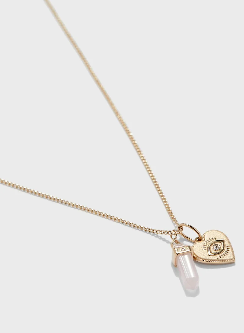 FOSSIL Power Of Crystals Short Necklace