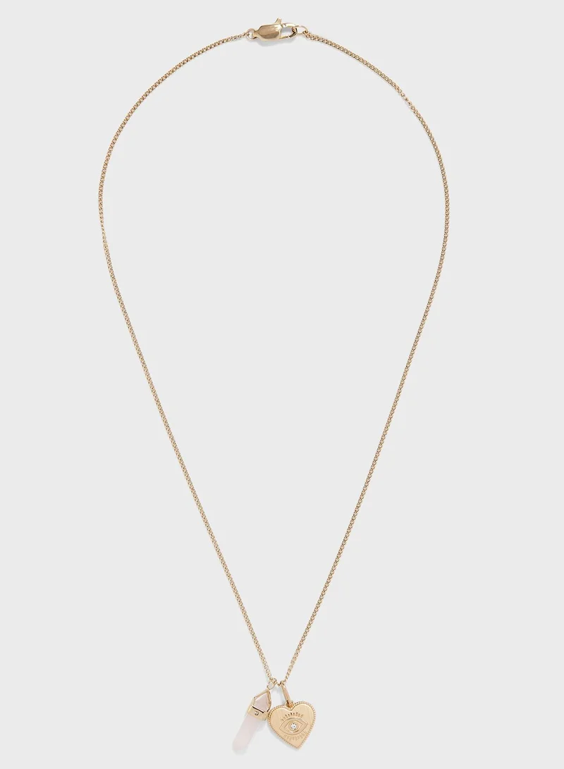 FOSSIL Power Of Crystals Short Necklace