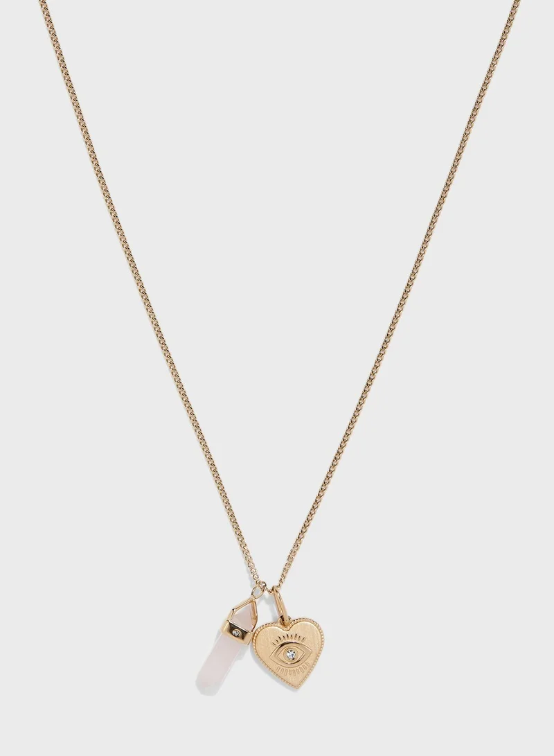 FOSSIL Power Of Crystals Short Necklace