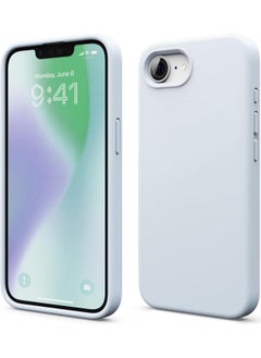 Elago Liquid Silicone for iPhone 16E case cover (2025) Full Body Protection, Shockproof, Slim, Anti-Scratch Soft Microfiber Lining - Light Blue  - Image 1