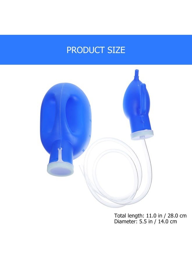 Healeved Portable Urinals 2000ml Spill Proof Mens Potty Urinal Pee Bottle Reusable Male Pee Toilet Tools with Tube for Outdoor Travel Hospital Home Camping Car Anti-Overflow - Image 2