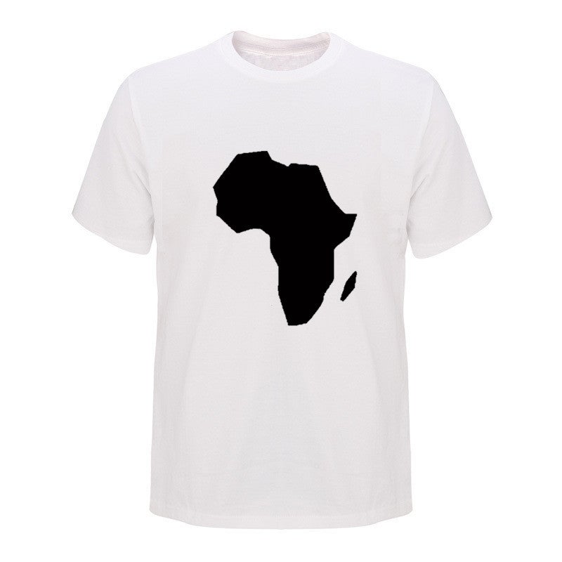 T-Shirt Fashion Leisure Map Pattern Supply Dunhuang Wish Best Selling - Image 1