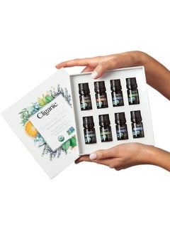 Cliganic Organic The Iconics Essential Oil Aromatherapy Set Top 8 5mlx8, 100% Pure, Natural Aromatherapy Oil for Diffuser Steam, Non-GMO Verified  - Image 3
