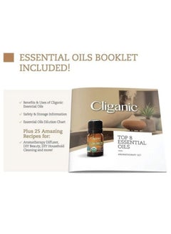 Cliganic Organic The Iconics Essential Oil Aromatherapy Set Top 8 5mlx8, 100% Pure, Natural Aromatherapy Oil for Diffuser Steam, Non-GMO Verified  - Image 4