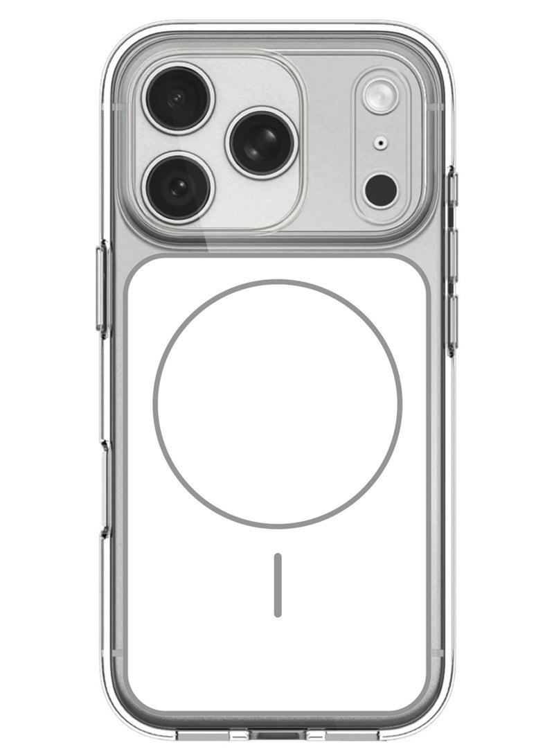 JOMILA Magnetic Case Cover for iPhone 17 Pro Max - Clear Shockproof Back Cover - Anti-Yellow Slim Protective Design - White - Image 3