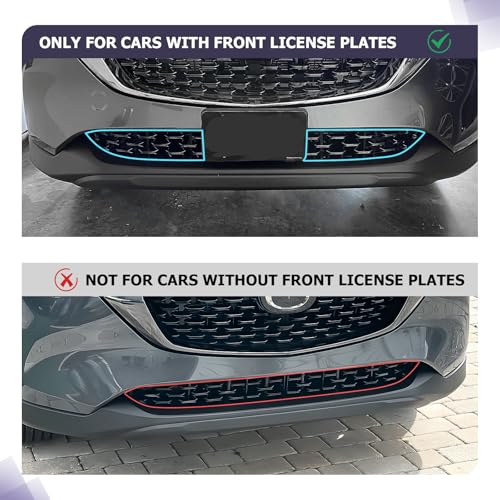 LUWU Front Grill Mesh Compatible With 2022 2023 2024 2025 Mazda CX-5 Front Mesh Grill Inserts Trims Front Mesh Grille Cover Guard for 2024 2025 Mazda CX5 Car Exterior Accessories ABS Material, 2PCS - Image 2