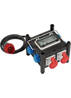 Brennenstuhl Gummi Series Certified Circuit Breaker 2x Cee 400V/16A, 5x 230V/16A Power Distributor with 2 Meter Cable  - Image 1