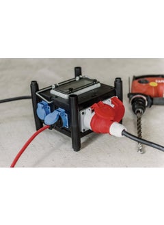 Brennenstuhl Gummi Series Certified Circuit Breaker 2x Cee 400V/16A, 5x 230V/16A Power Distributor with 2 Meter Cable  - Image 4
