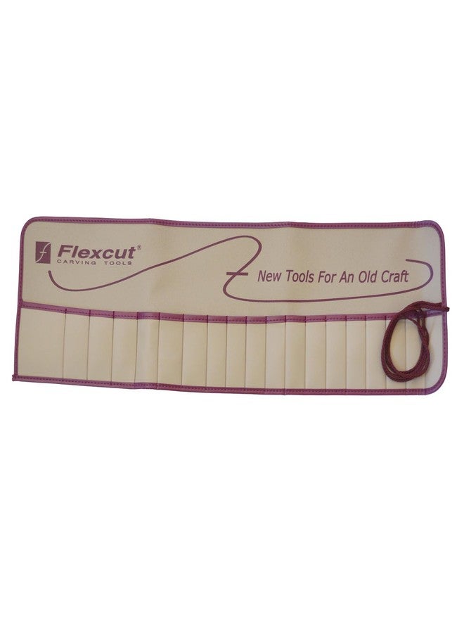 Flexcut Wood Carving Tools | Pocket Tool Roll, Fits 18 SK Unhandled Gouges and 1 Interchangable Handle | Woodcarving Tools and Supplies | SK200 | Made in The U.S.A. for Wood Carvers and Hobbyists - Image 1