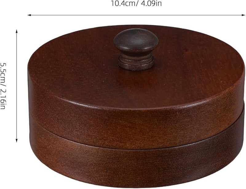 Stainless Steel Ashtray With Wooden Lid Windproof Portable For Home Patio Office - Image 5
