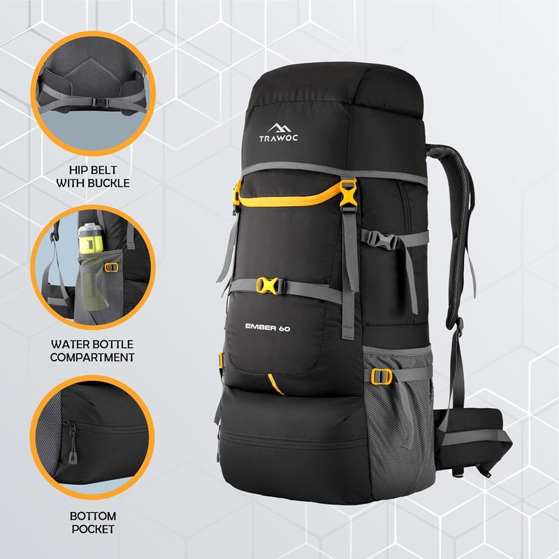 TRAWOC EMBER 60L Travel Backpack - Image 4