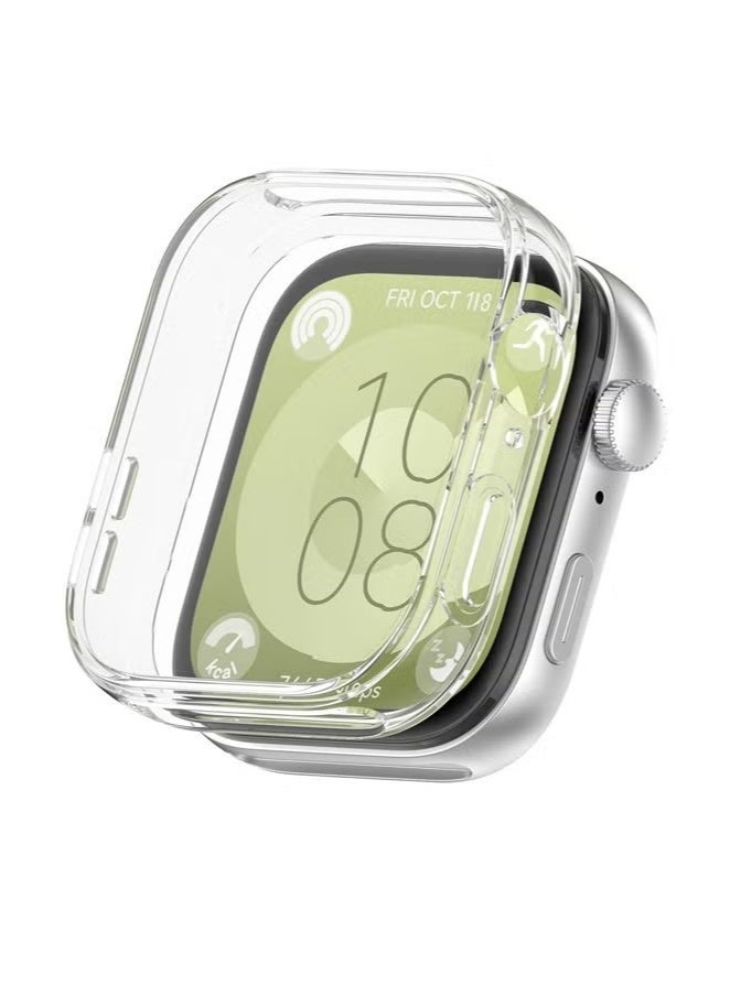 مناسبة لـ Huawei Watch Fit 3 TPU Cashproof Protction Case Clear - Image 1