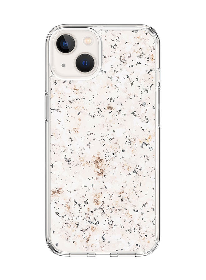 Classic Clear for Apple iPhone 14 Case Hybrid Soft Cover Flexible Edges Anti Drop TPU PC Gel Thin Transparent Cover [ Designed for Apple iPhone 14 ] - Marble Print Stone