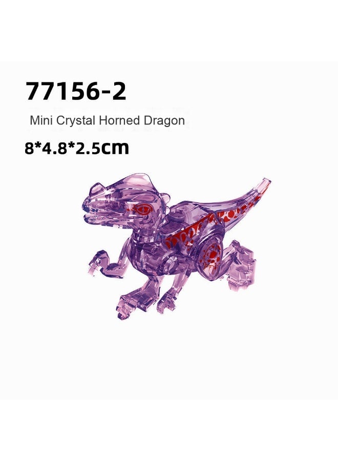 NIBEMINENT Mini Jurassic Dinosaur Crystal Building Blocks Assembly Toy