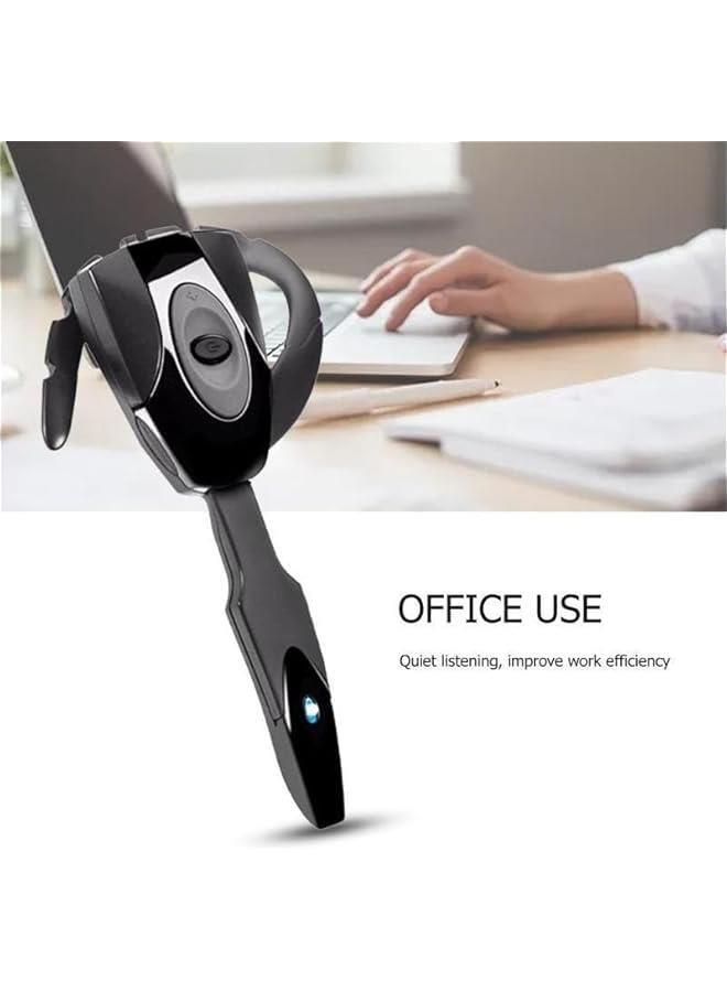Headset, V5.0 Single Ear Bluetooth Headset with Noise Canceling Mic, Ultralight Rechargeable Cell Phone Earpiece Hands for Business Office Driving Sporting - Image 4