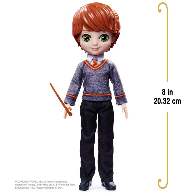 Wizarding World Harry Potter, 8-inch Ron Weasley Doll, Kids Toys for Girls and Boys Ages 6 and up - Image 3