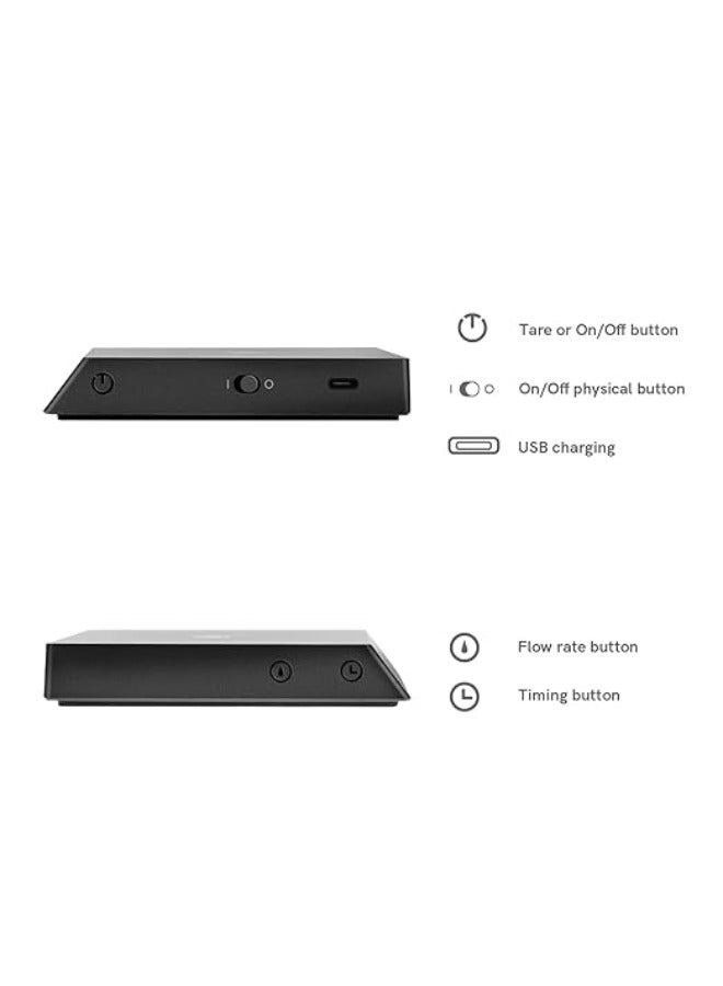 TIMEMORE Mirror Nano Coffee Scale, Mini Espresso Scale for Baking Cooking Flow Measurement, Digital Food Scale Poor Over Hand Drip Scale Weighing Instrument Auto Mode Timer Function LED - Image 2