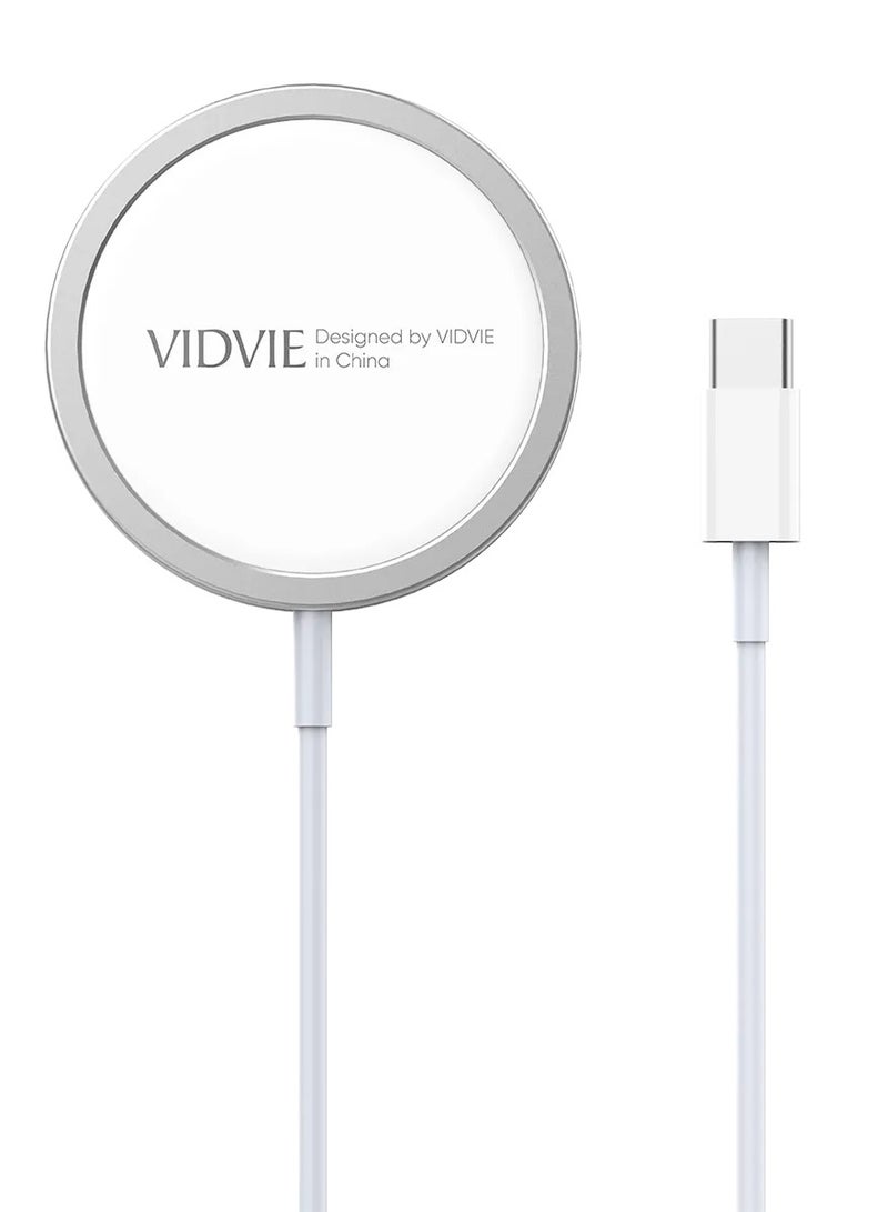 Vidvie iPhone Magnetic MagSafe Charger Compatible, Wireless Charger, Compatible with iPhone 12/13/14/15/16 Series - Image 1