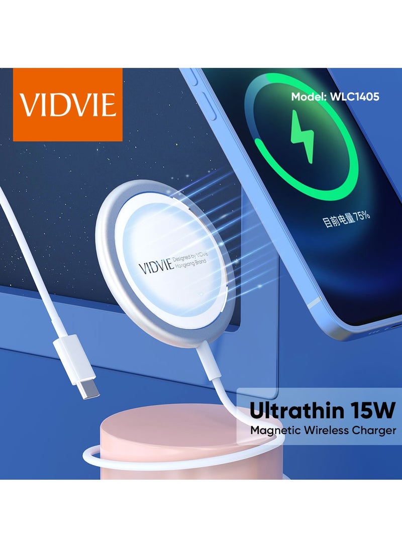 Vidvie iPhone Magnetic MagSafe Charger Compatible, Wireless Charger, Compatible with iPhone 12/13/14/15/16 Series - Image 2