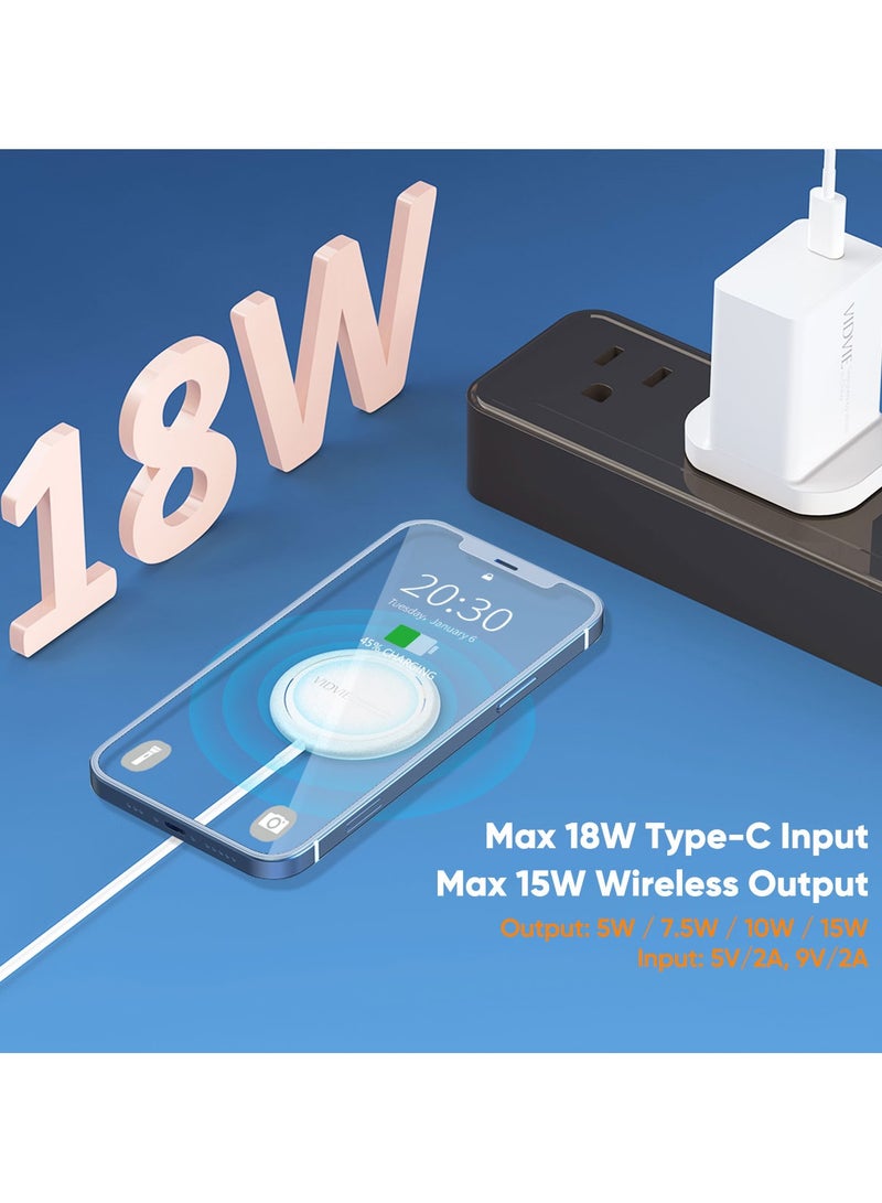 Vidvie iPhone Magnetic MagSafe Charger Compatible, Wireless Charger, Compatible with iPhone 12/13/14/15/16 Series - Image 4