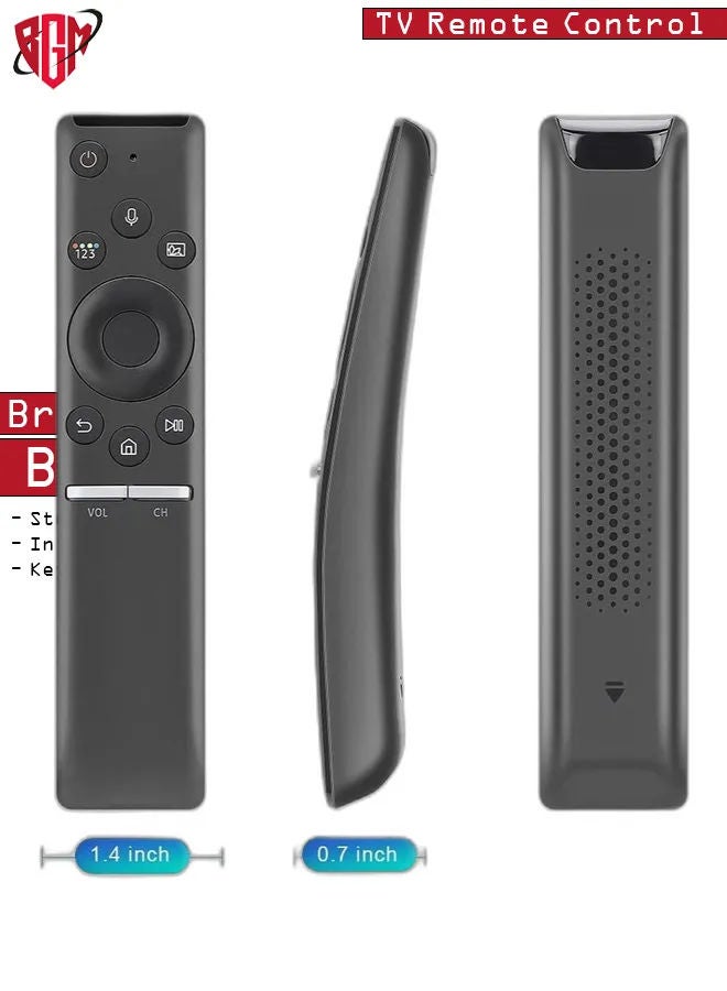 Universal Voice Remote Control for Samsung-Smart-TV-Remote Bluetooth Controller All Samsung LED QLED LCD 4K 8K UHD HDR 5 6 7 8 9 Series Flat Curved Crystal Smart TV