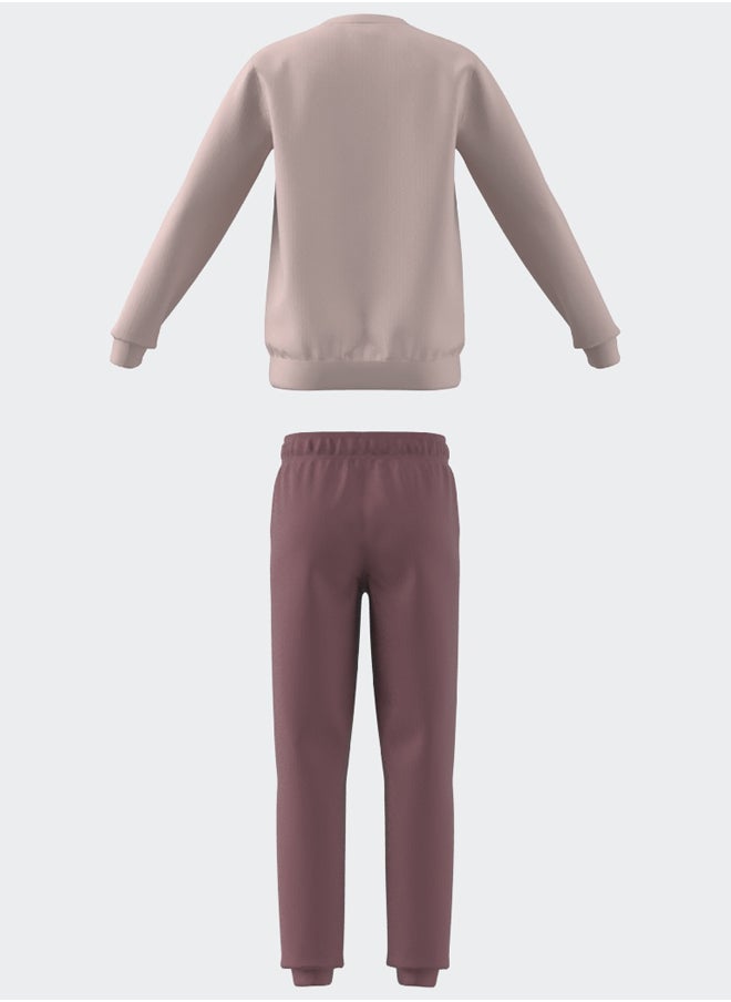 Adidas Essentials Big Logo French Terry Joggers Set Kids  - Image 5