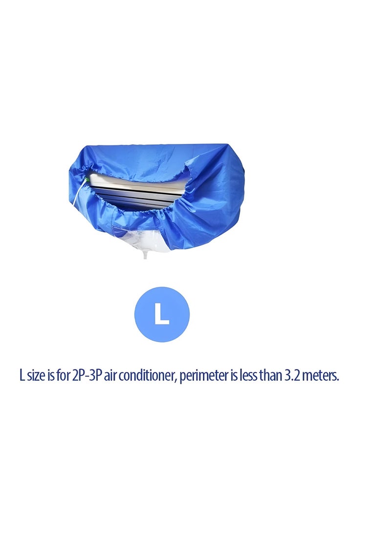 غطاء تنظيف مكيف الهواء الكبير - حقيبة غسيل متينة مقاومة للماء مزودة بخرطوم تصريف لصيانة مكيف الهواء المثبت على الحائط - Q-535 - Image 3