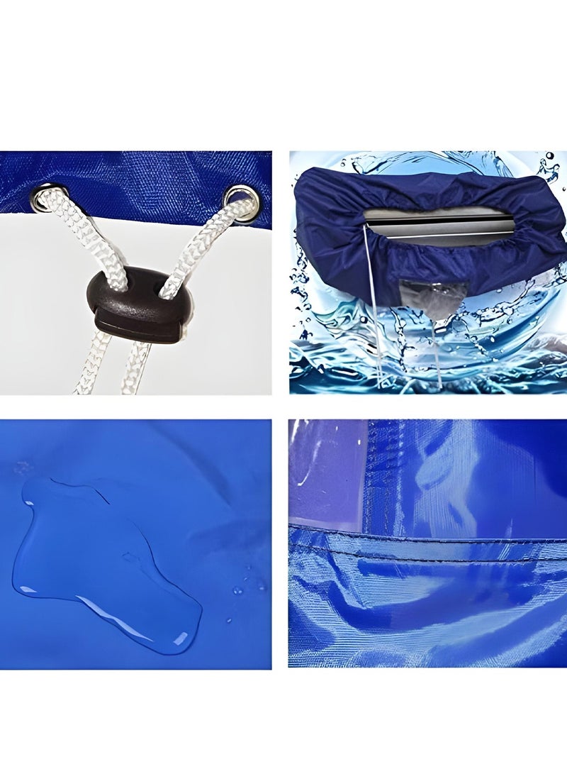 غطاء تنظيف مكيف الهواء الكبير - حقيبة غسيل متينة مقاومة للماء مزودة بخرطوم تصريف لصيانة مكيف الهواء المثبت على الحائط - Q-535 - Image 5