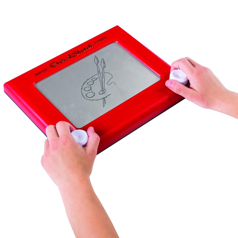 Etch A Sketch إيتش أ سكتش، لعبة رسم كلاسيكية حمراء مع شاشة سحرية، للأعمار من 3 سنوات وما فوق - Image 4
