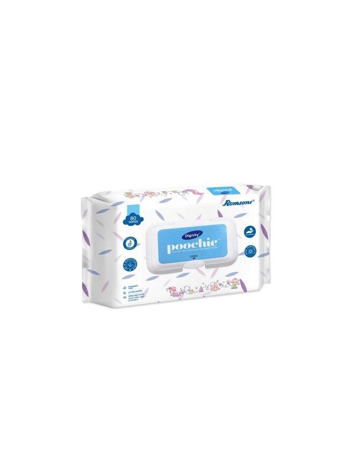 Poochie Biodegradable Baby Wipes 150 X 200 Mm 80 Wipes;Pack Pack Of 3 (Clear) - pzsku/ZB2339D30268ECEEDA07AZ/45/_/1692274110/acb741ce-408b-4614-8824-5082759f1d0f