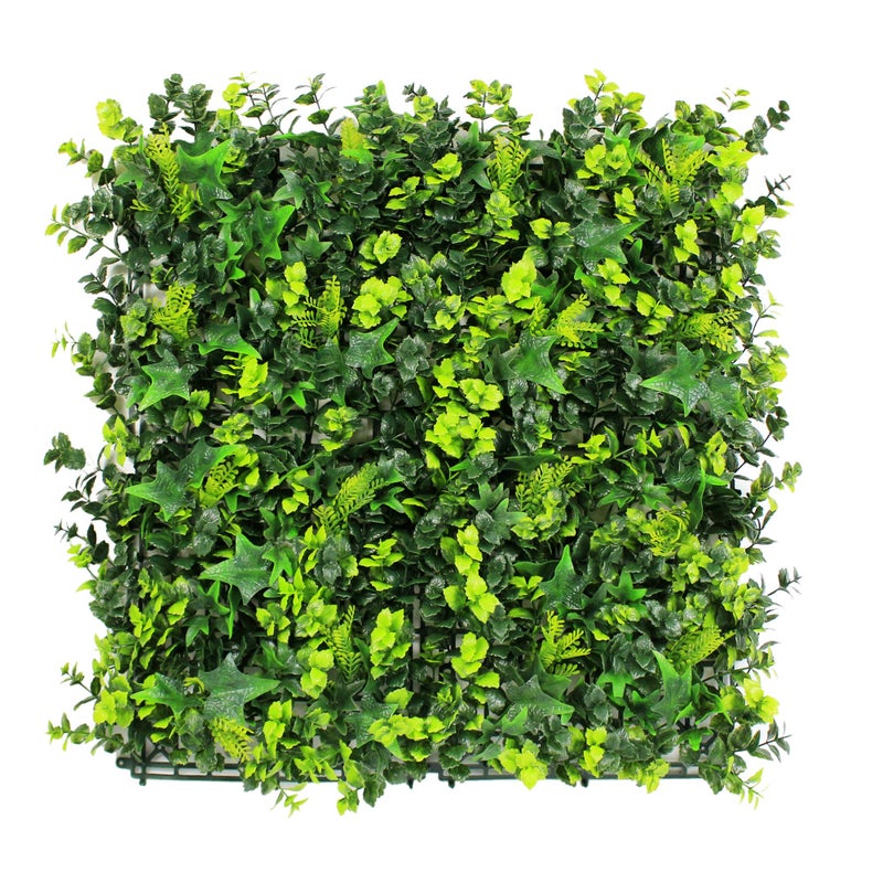 ULAND Artificial Grass Wall 12pcs 20x20 Faux Greenery Foliage Panels Outdoor Green Plant Dcor for Privacy Fence