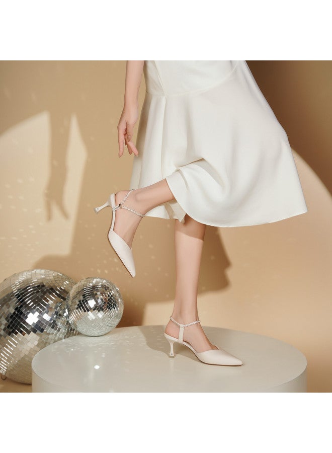 Josiny Fashion Pointed-toe Stiletto Sandals, 2025 Summer New High-heeled Party Single-strap Sandals For Women, Commuter Shoes - Image 5