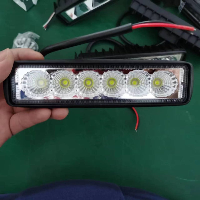 High-Power LED Work Light Bar 18W for Off-Road Floodlight Floodlight