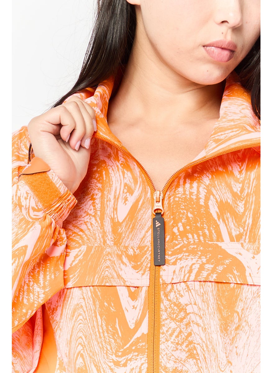 Adidas Adidas X Stella McCartney Women Sportswear Fit Long Sleeve Outdoor Sweatshirt, Orange  - Image 3